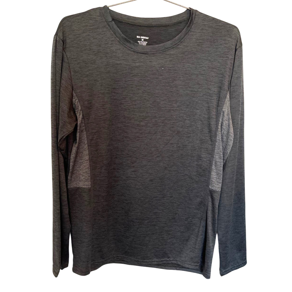 Real Essentials Activewear Long Sleeve Shirt Men Sz M slightly used